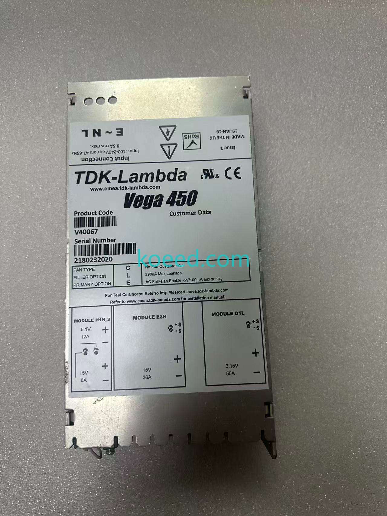 Vega450 V40067 - Product View